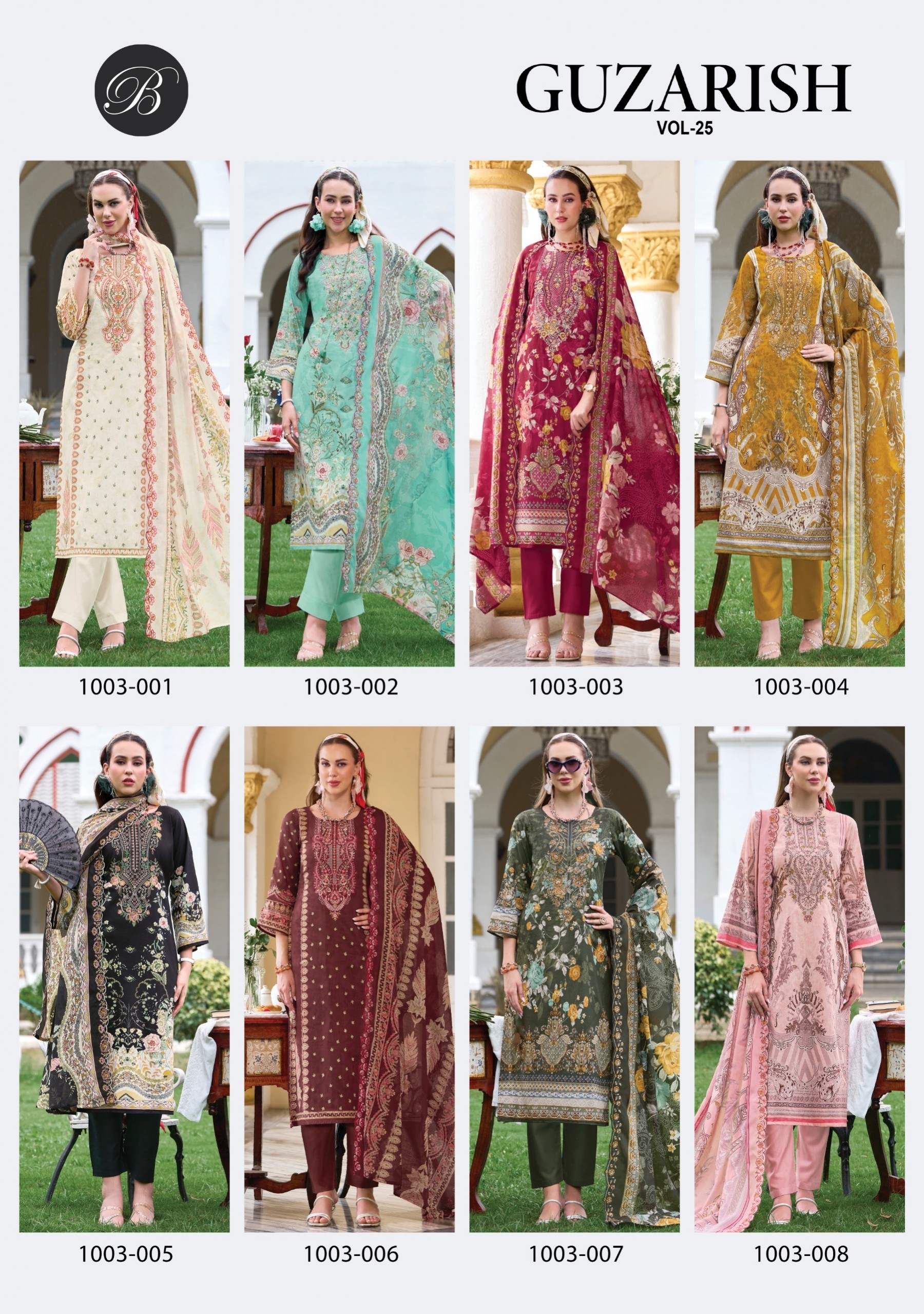 BelliZa GUZARISH Vol. 25 | Pure Cotton Embroidered Suit