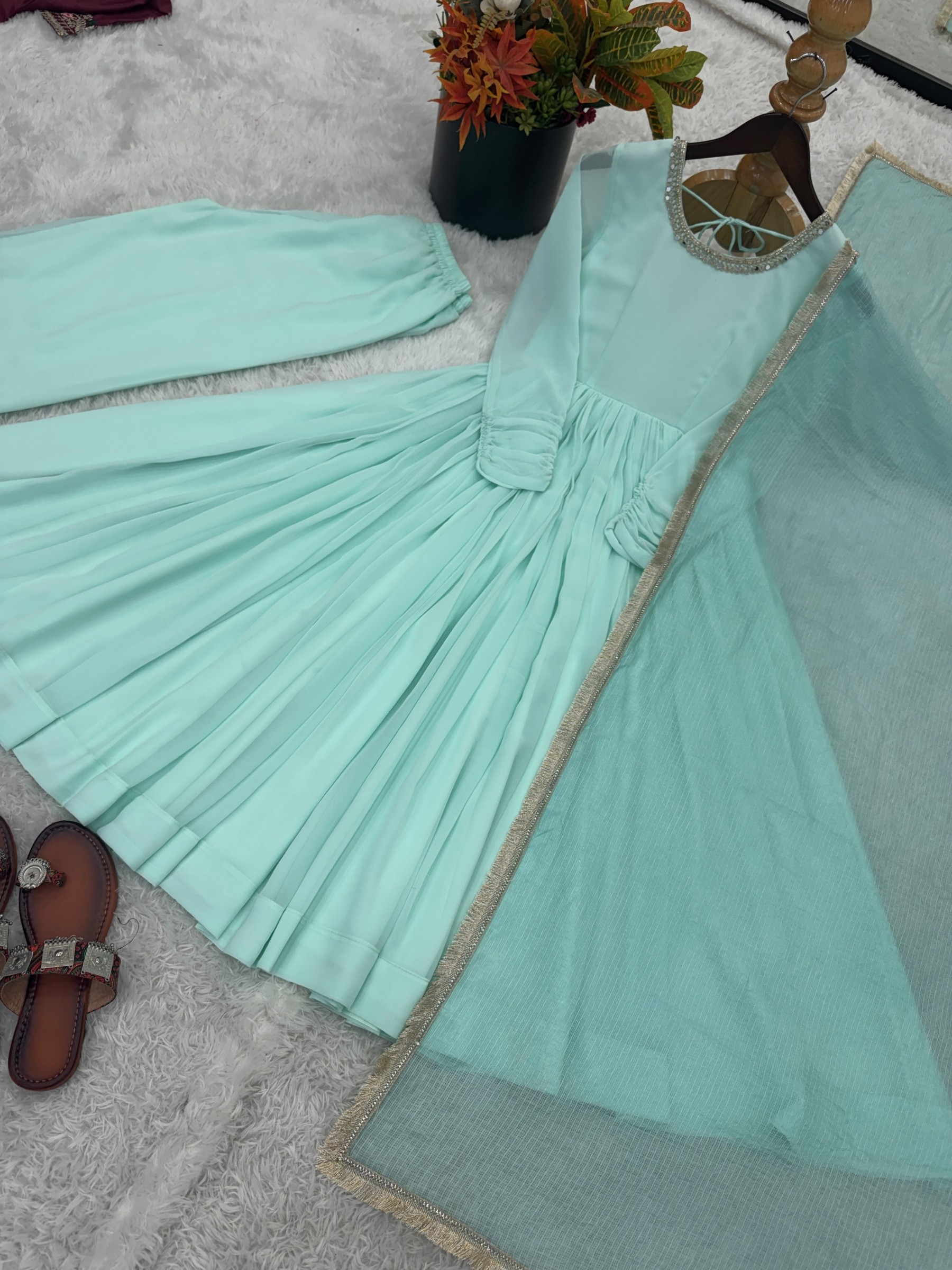 ZF-5020 | Elegant Designer Anarkali Three Piece Set