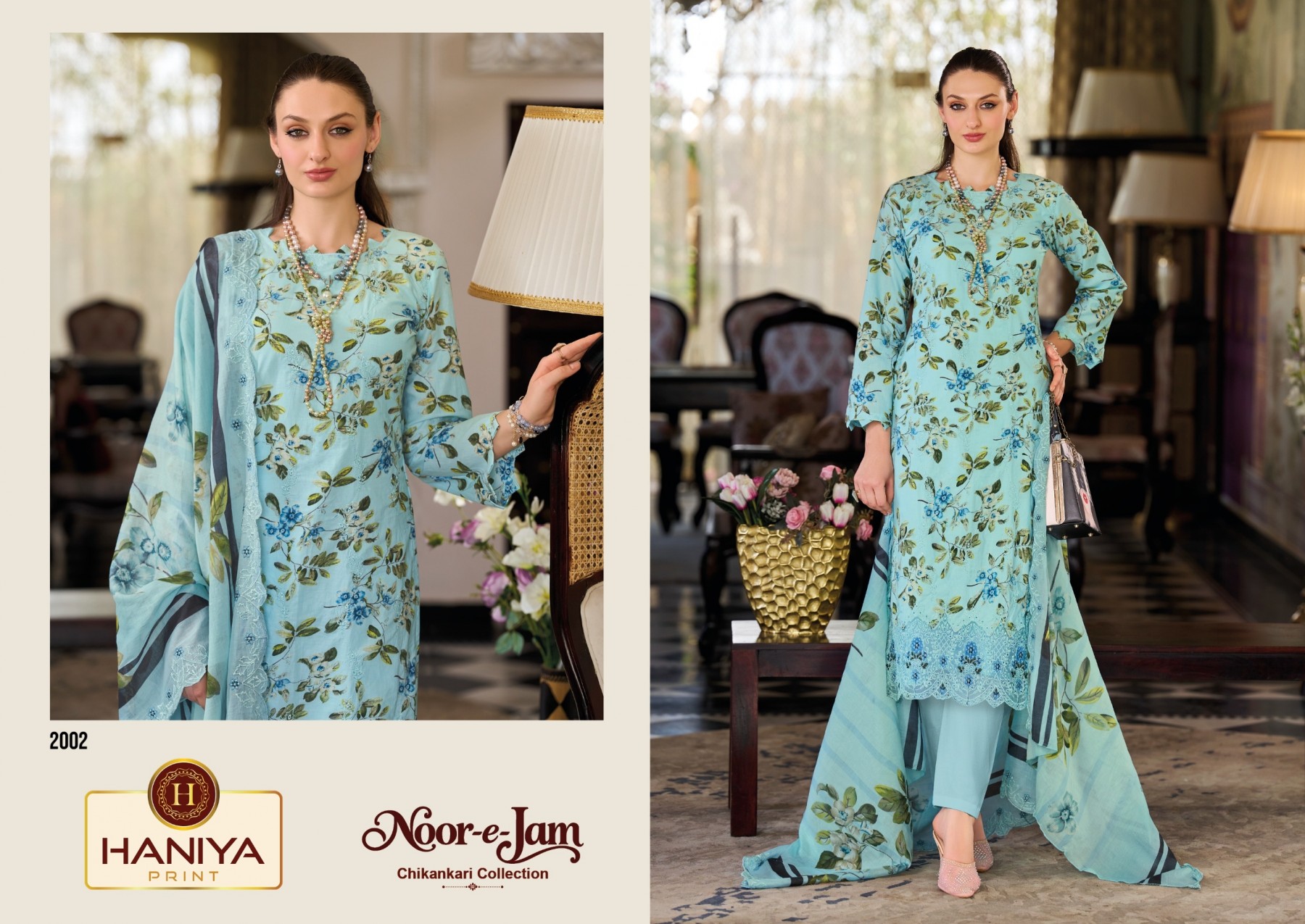 HANIYA PRINT™ | Noor-E-Zam Chikankari Collection