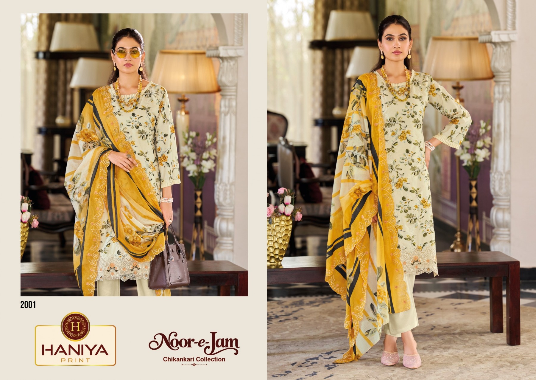 HANIYA PRINT™ | Noor-E-Zam Chikankari Collection
