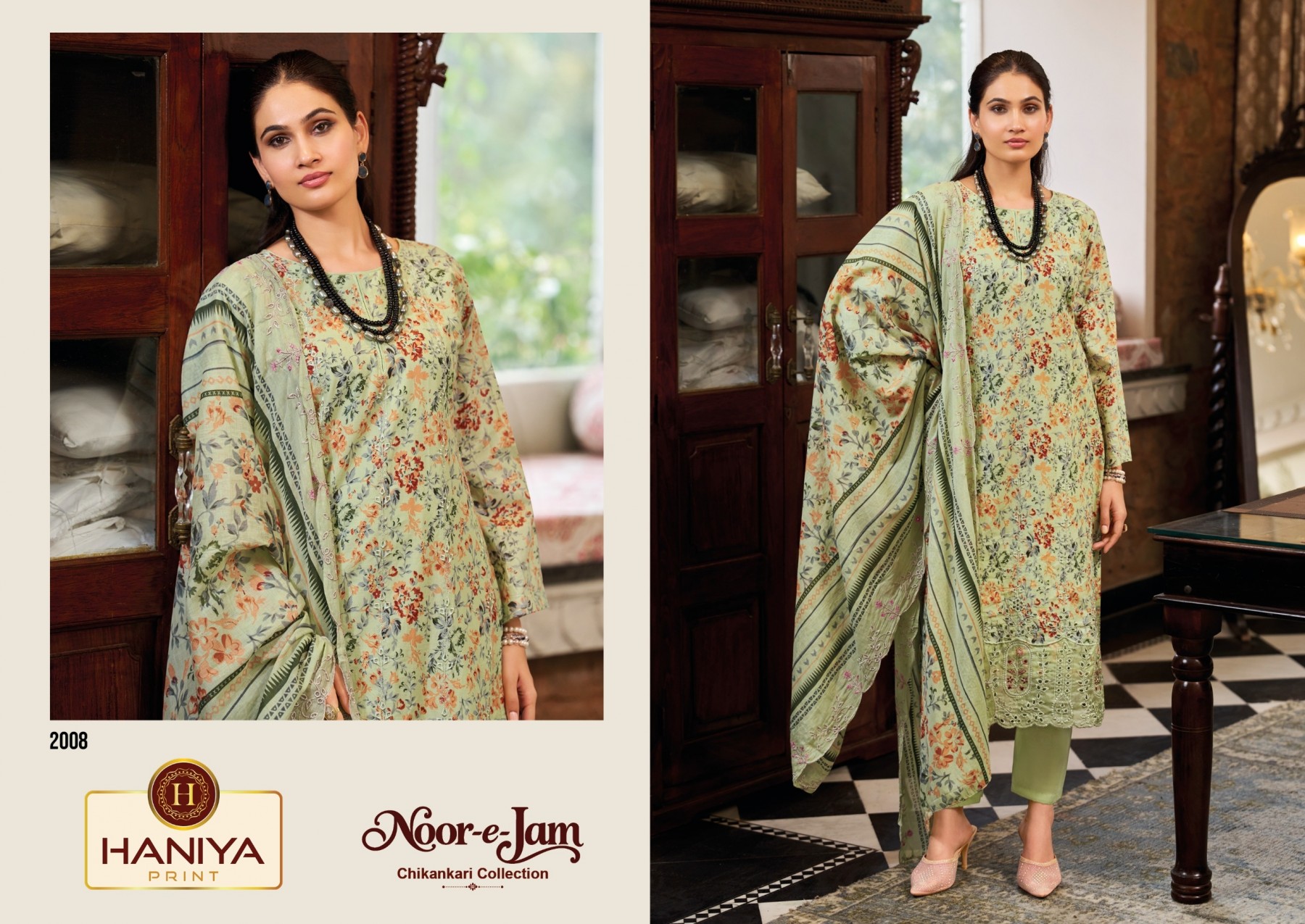 HANIYA PRINT™ | Noor-E-Zam Chikankari Collection