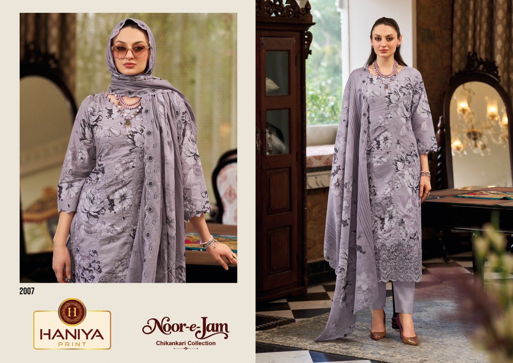 HANIYA PRINT™ | Noor-E-Zam Chikankari Collection