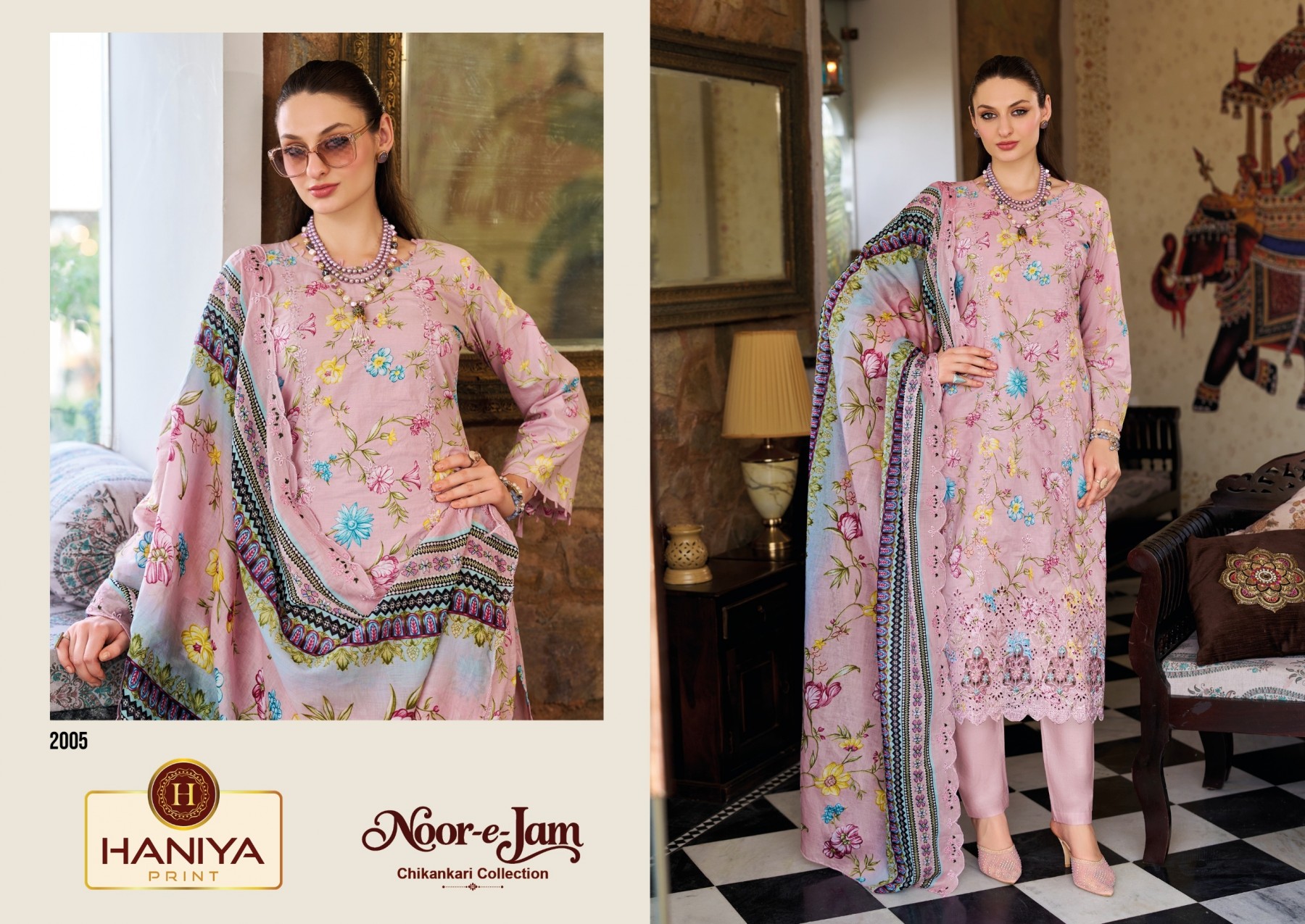 HANIYA PRINT™ | Noor-E-Zam Chikankari Collection