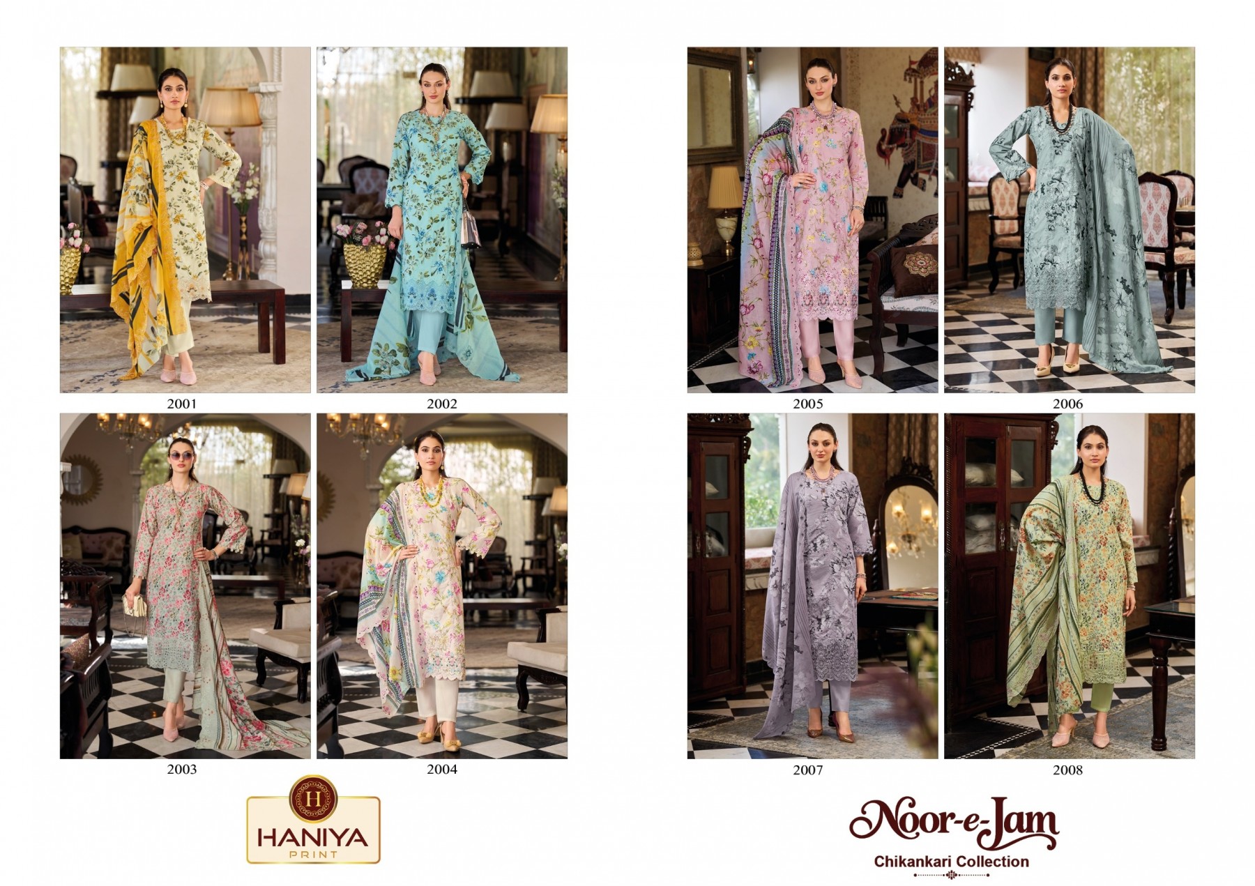 HANIYA PRINT™ | Noor-E-Zam Chikankari Collection