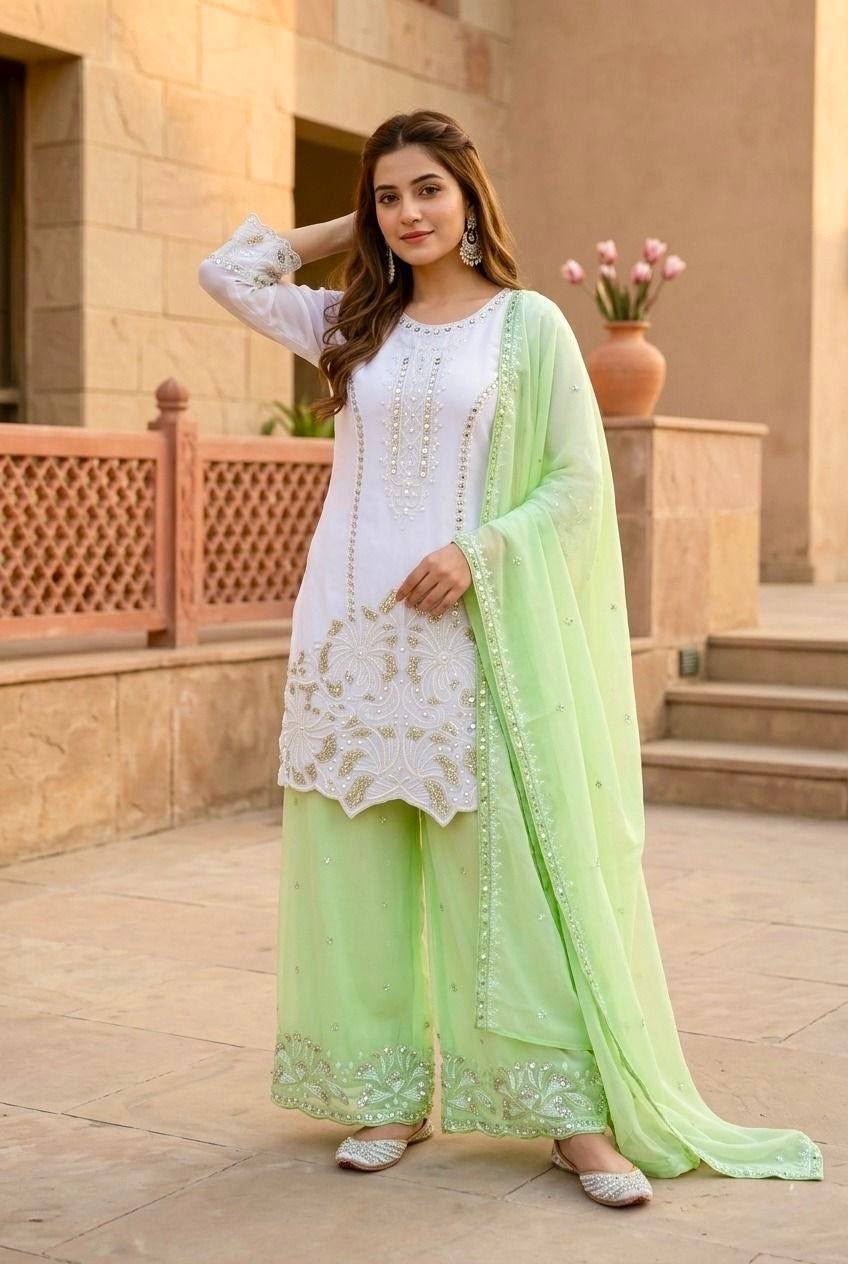 ST-245 | Heavy Faux Georgette Designer Collection