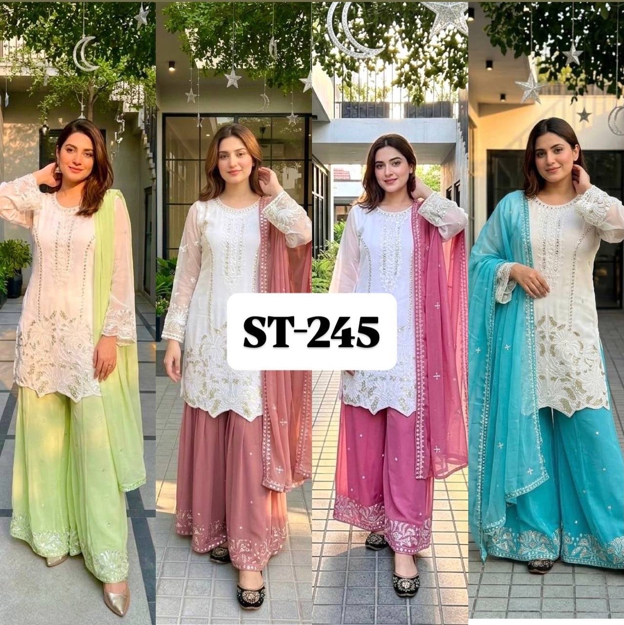 ST-245 | Heavy Faux Georgette Designer Collection
