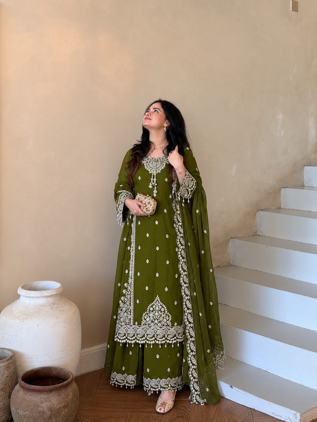AC-7073 | Astha Collection Designer Fox Georgette Set