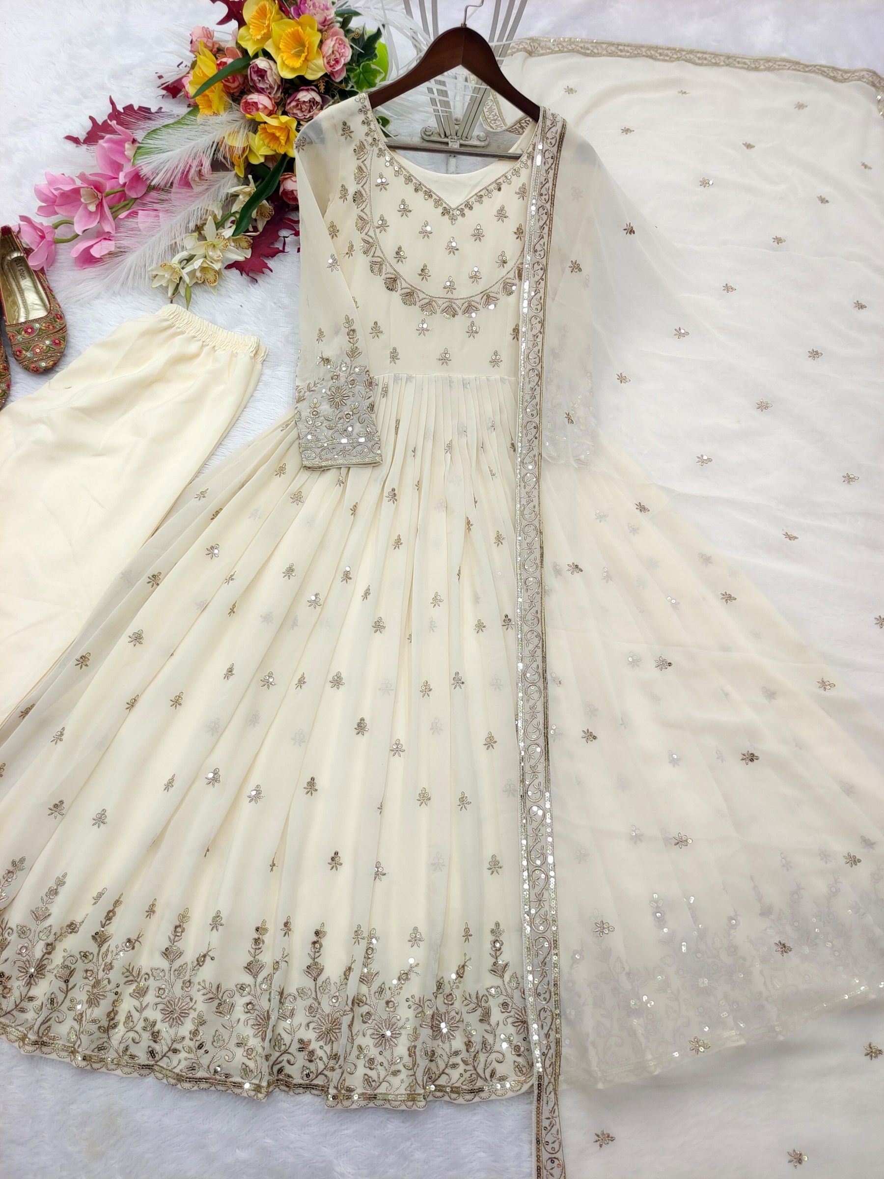 FD-817 | Pure Fox Georgette Designer Gown Collection