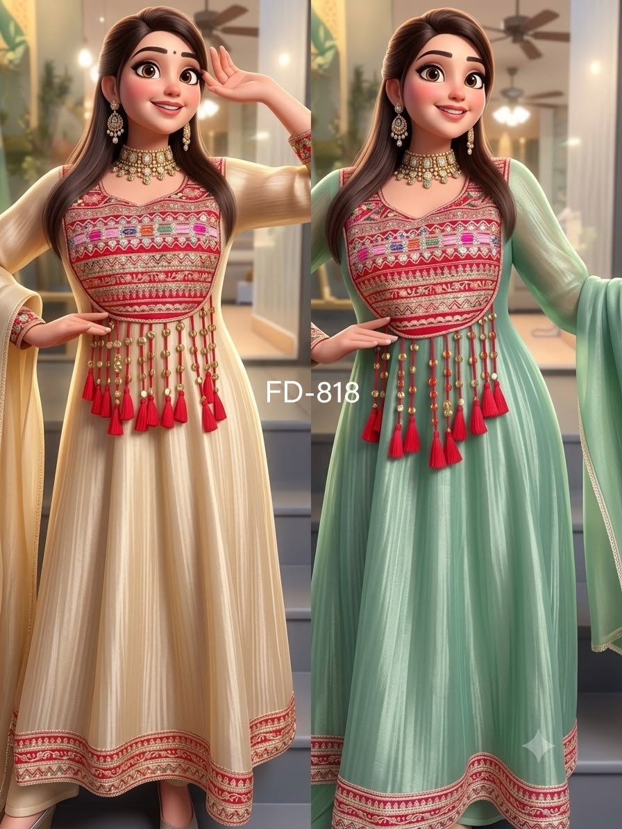 FD-818 | Pure Salsa Crush Silk Designer Showroom Collection