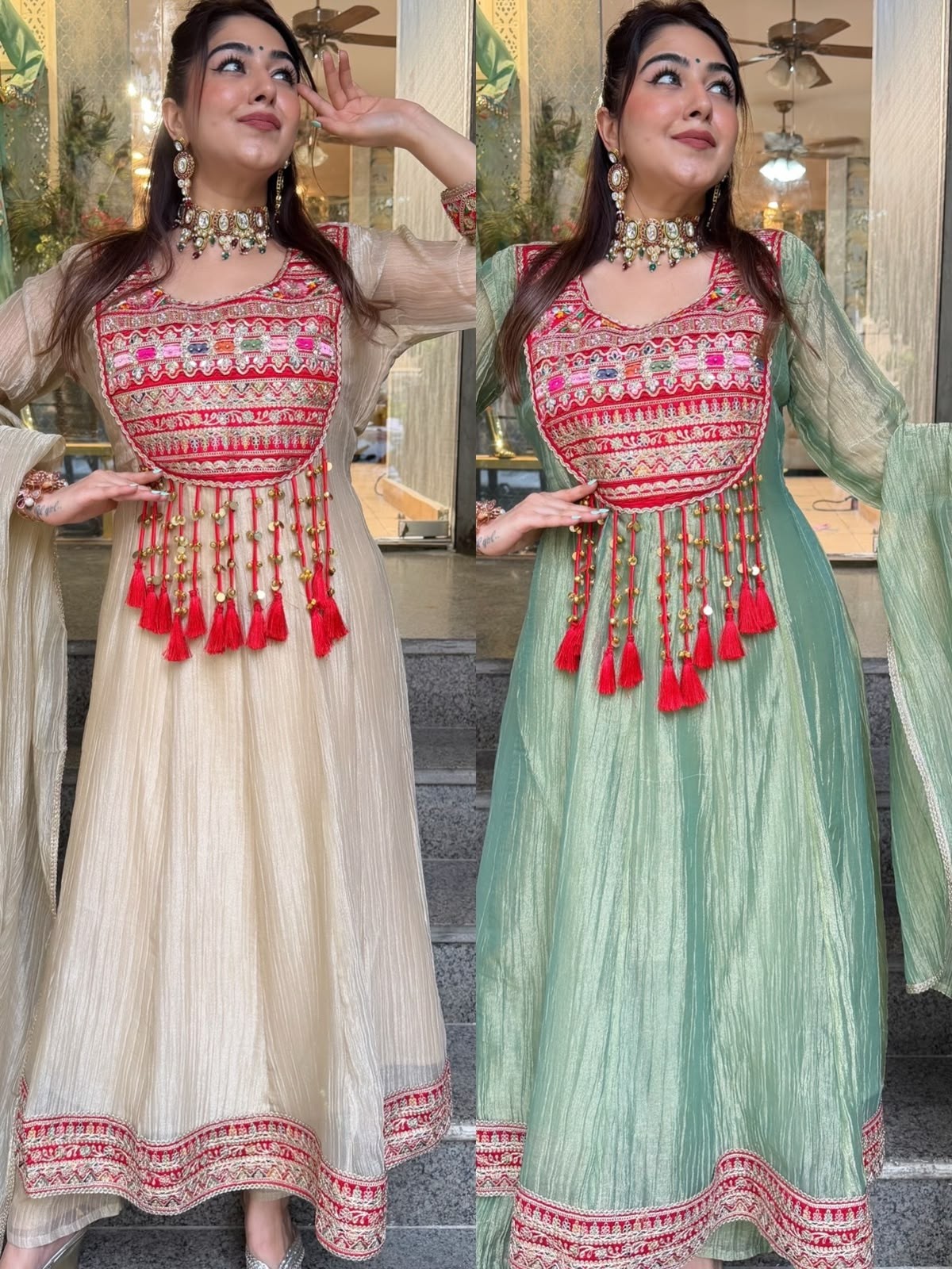 FD-818 | Pure Salsa Crush Silk Designer Showroom Collection