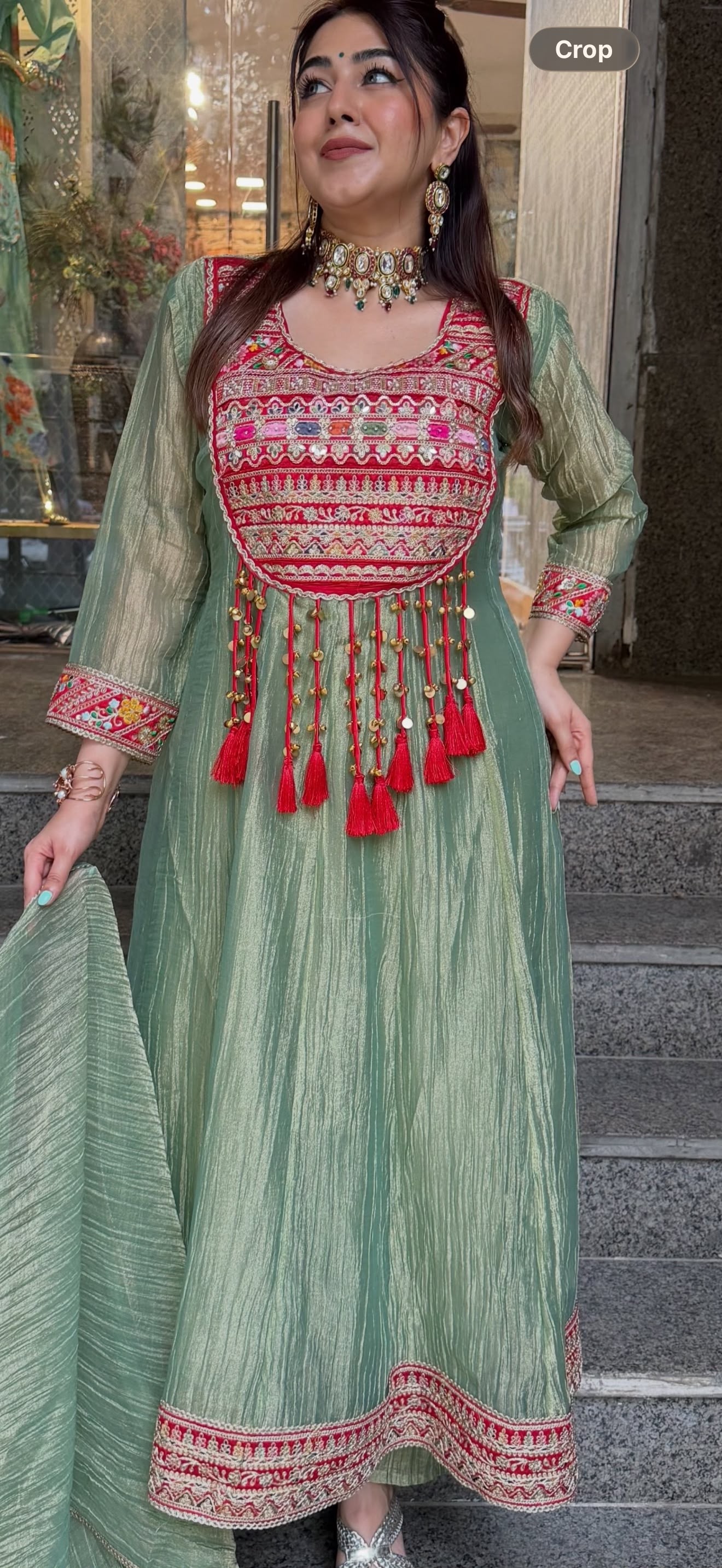 FD-818 | Pure Salsa Crush Silk Designer Showroom Collection