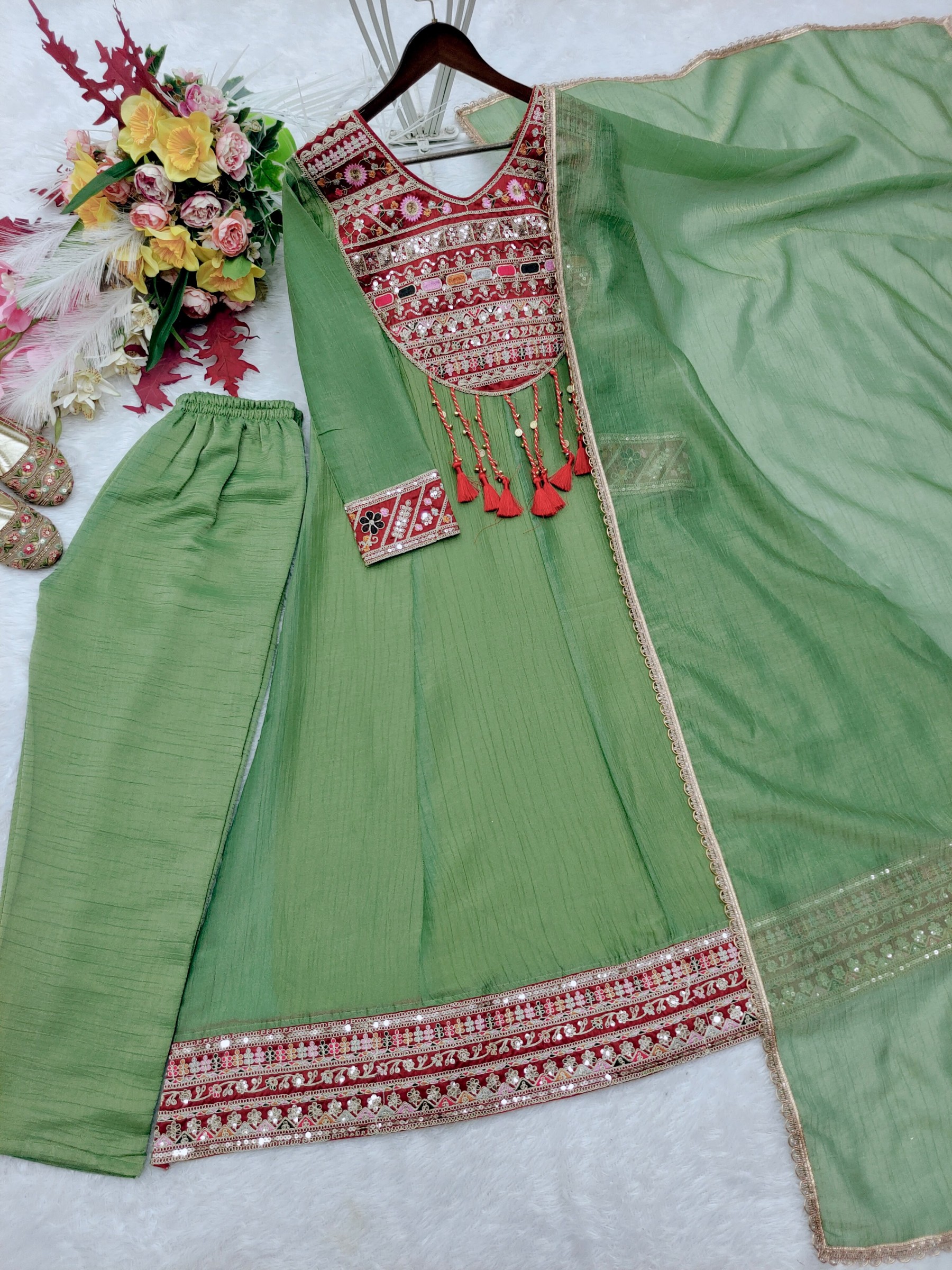 FD-818 | Pure Salsa Crush Silk Designer Showroom Collection