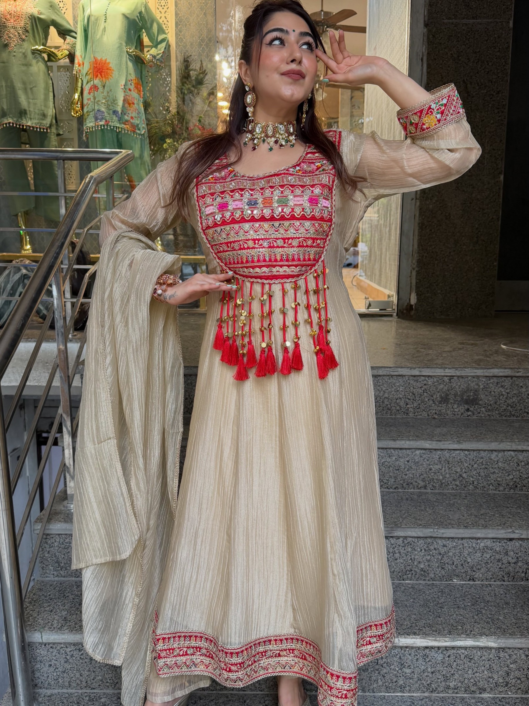FD-818 | Pure Salsa Crush Silk Designer Showroom Collection
