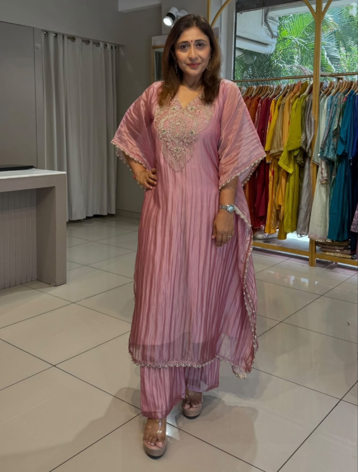 WW-1291 | Salsa Crush Silk Designer Kaftan Collection