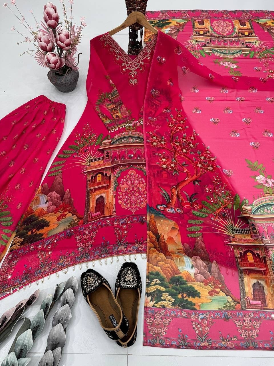 ST-217 | Faux Georgette Digital Print Designer Collection