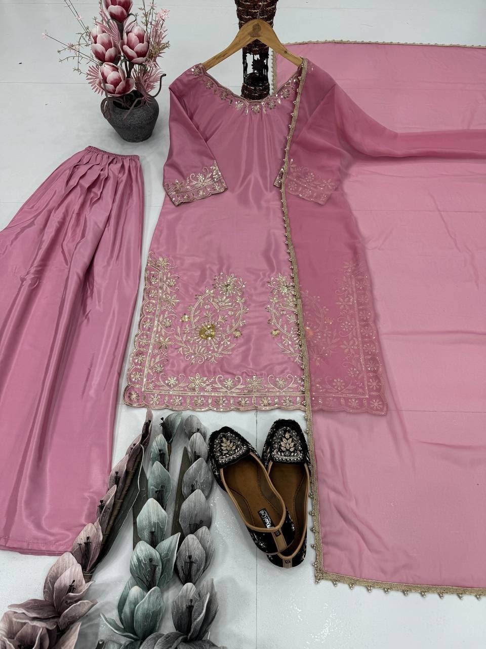 JD-639 | Fandy Satin Silk Designer Anarkali Collection
