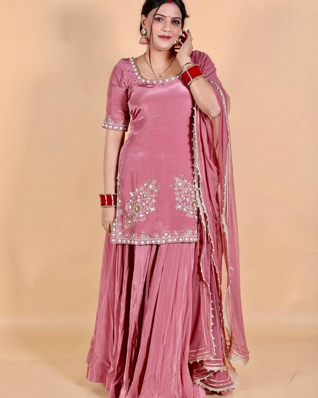 JD-639 | Fandy Satin Silk Designer Anarkali Collection