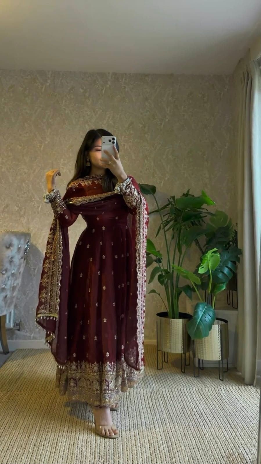 JD-639 | Fandy Satin Silk Designer Anarkali Collection