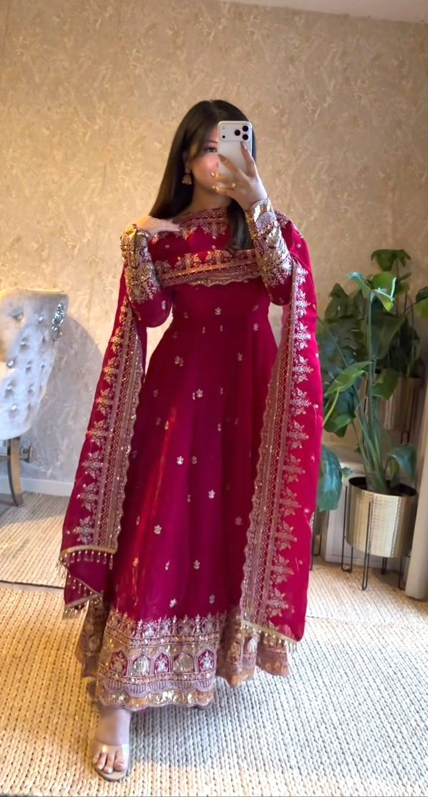 JD-639 | Fandy Satin Silk Designer Anarkali Collection