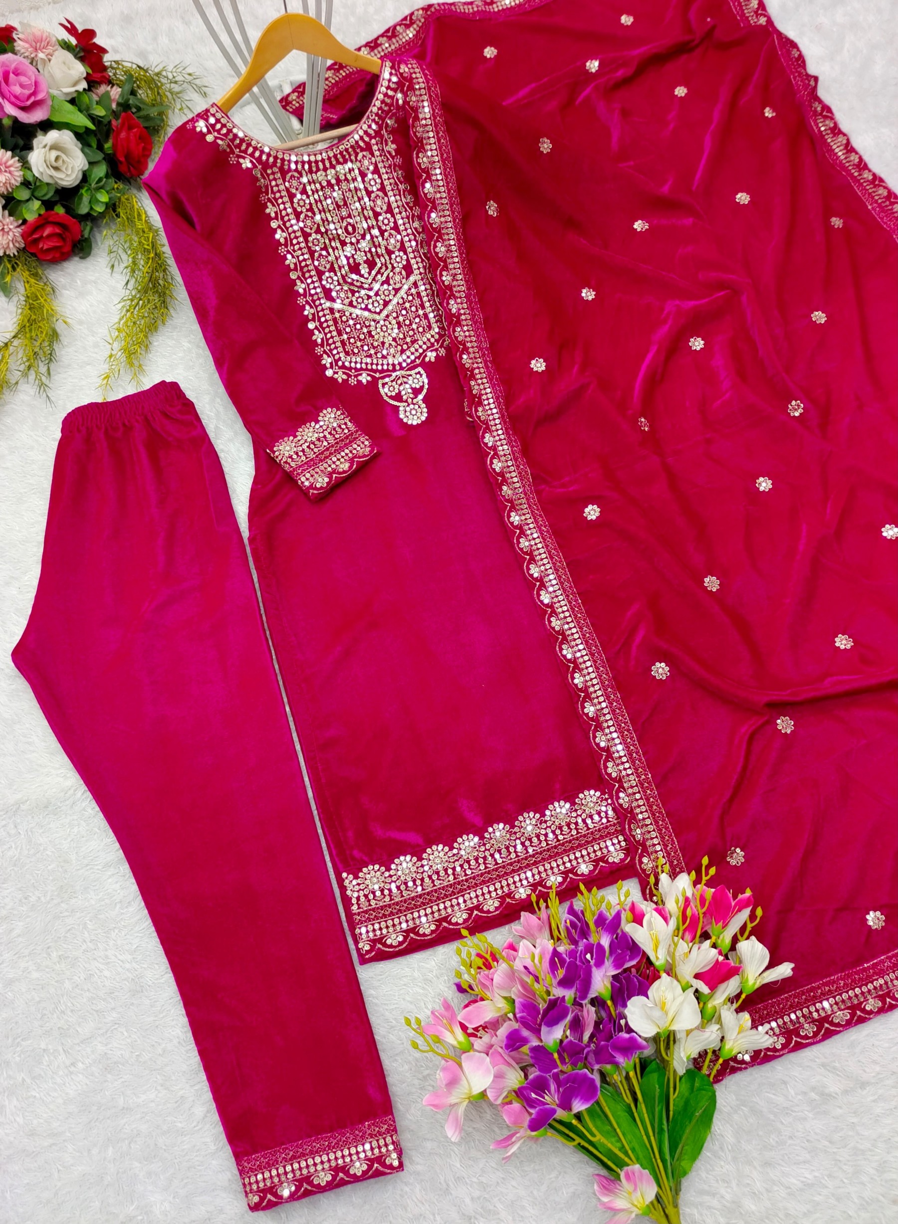 FD-101 | Pure Viscous Velvet Designer Collection