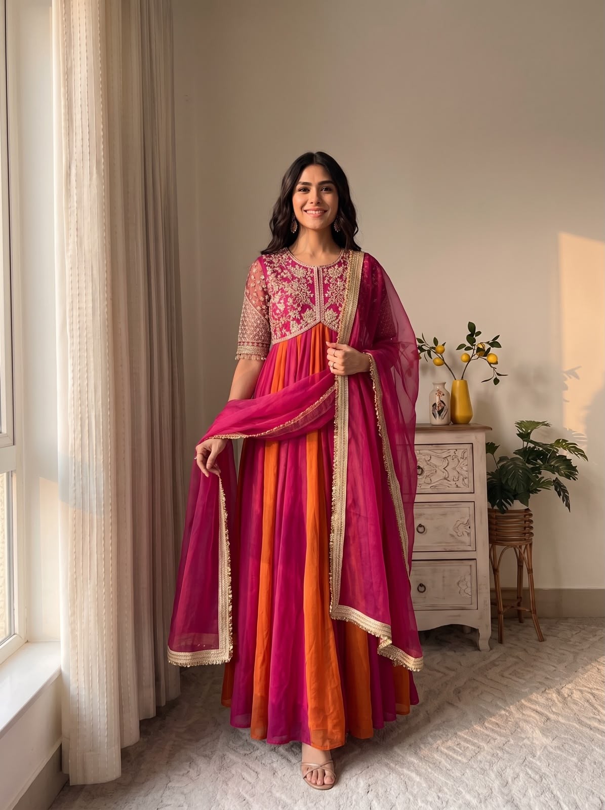 AD247 | Pure NC Moss Silk Designer Gown Collection