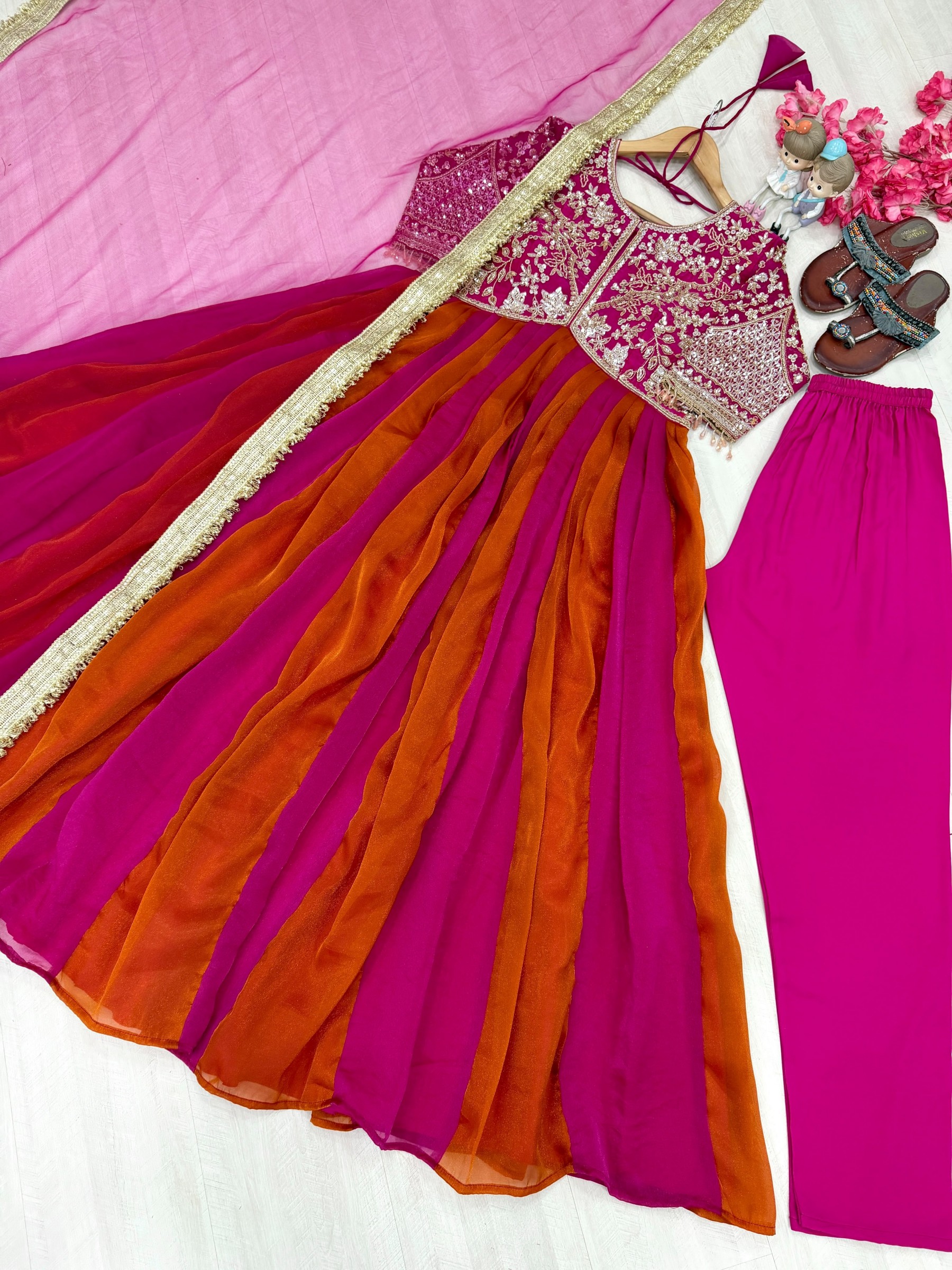 AD247 | Pure NC Moss Silk Designer Gown Collection