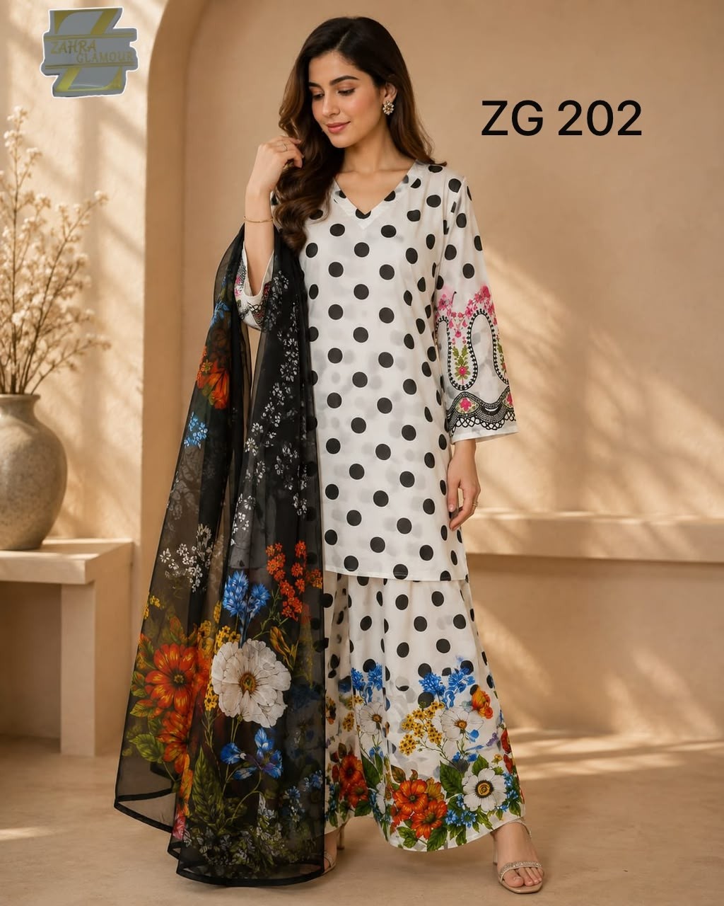 ZAHRA GLAMOUR | ZG 201-202 Designer Co-Ord Collection