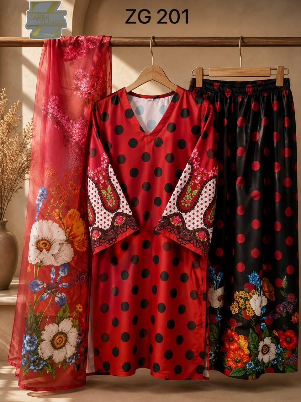 ZAHRA GLAMOUR | ZG 201-202 Designer Co-Ord Collection