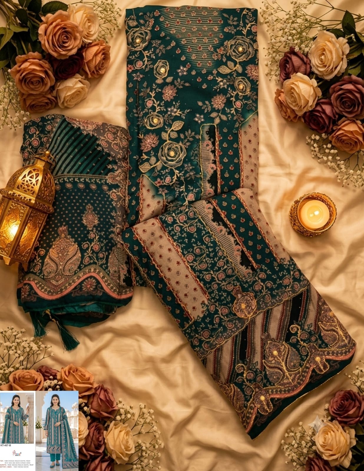 KT-407 | Pure Viscose Maslin Designer Collection
