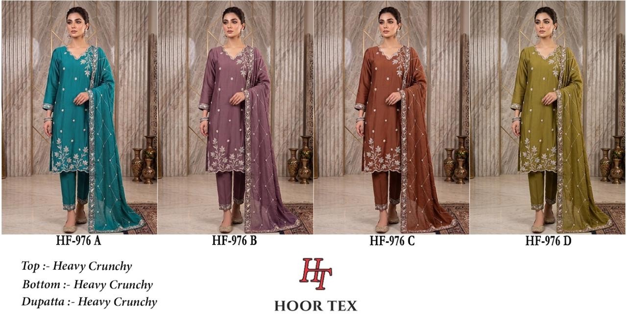 Hoor Tex | HF-976 A to D Pakistani Collection