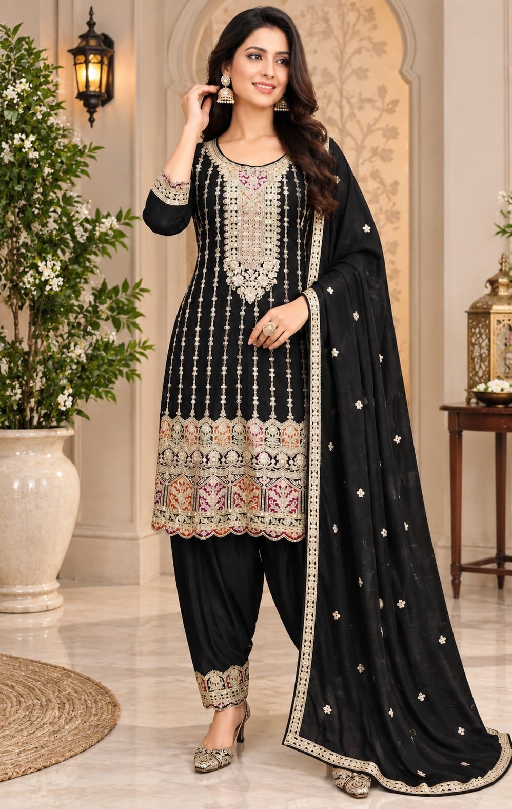 Heavy Chinon Festive Sequence & Coding Embroidery Collection