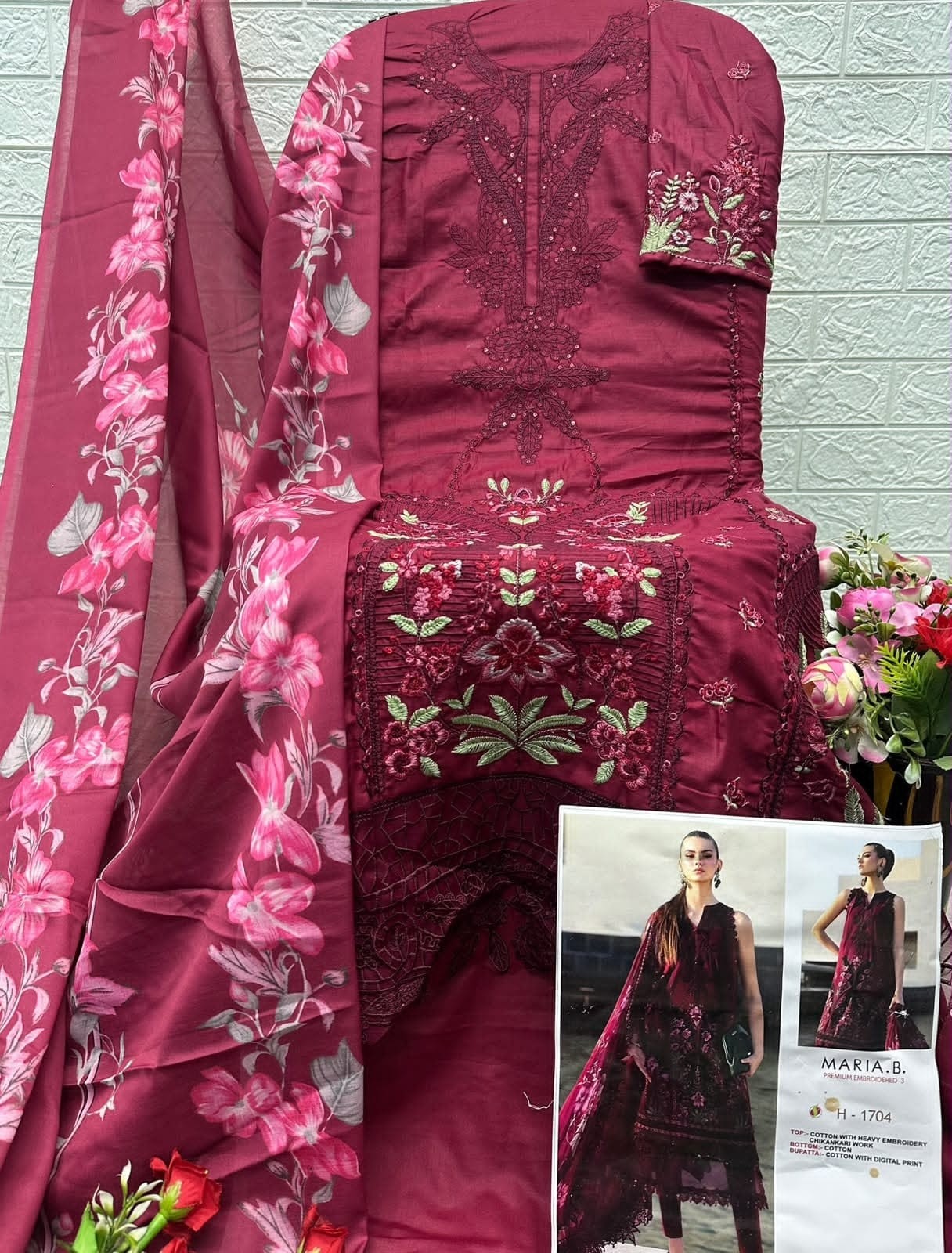 SANIYA TRENDZNX | MARIA B Premium Embroidered-3
