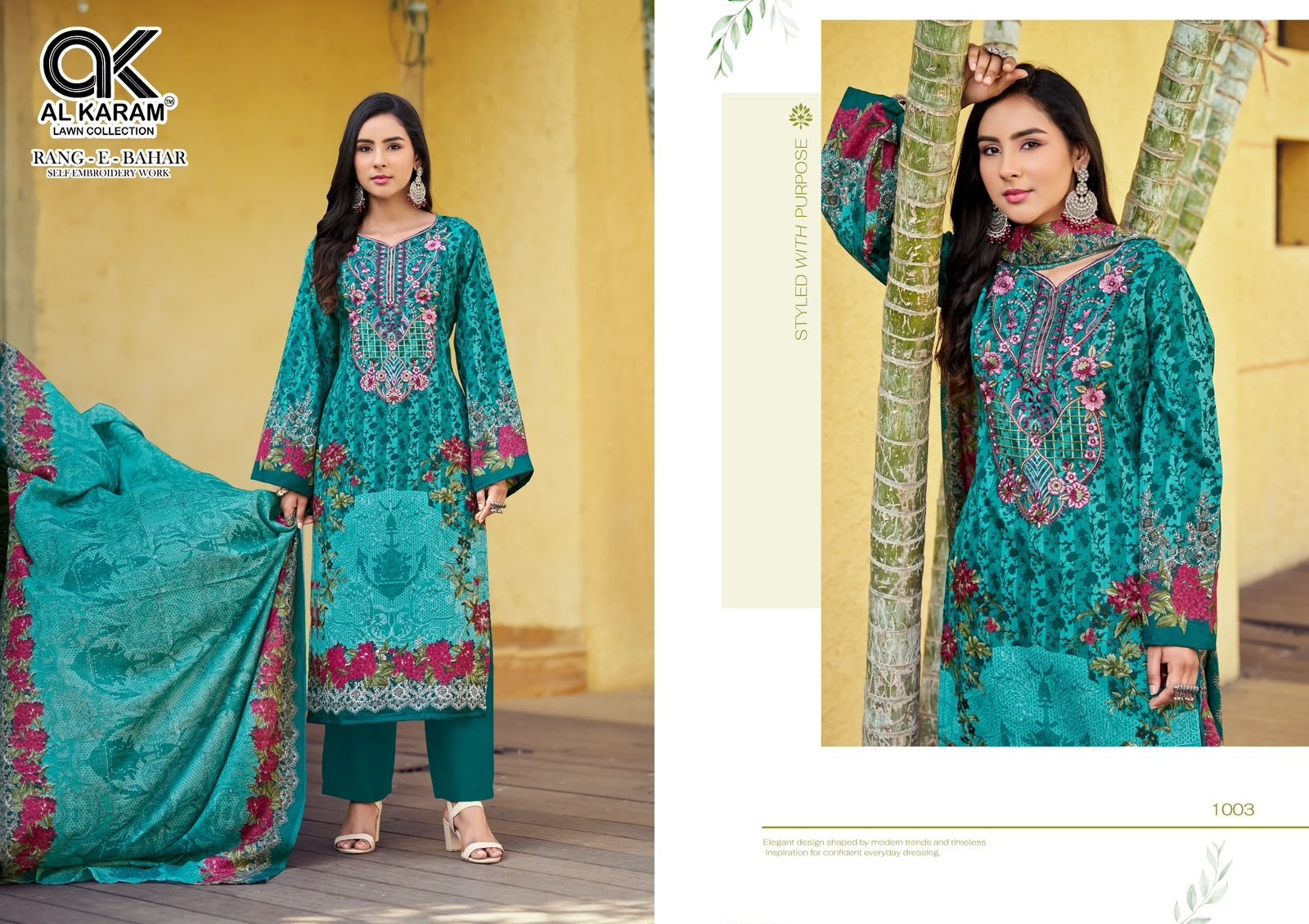 AL KARAM | RANG E BAHAR | Soft Cotton Embroidered Collection
