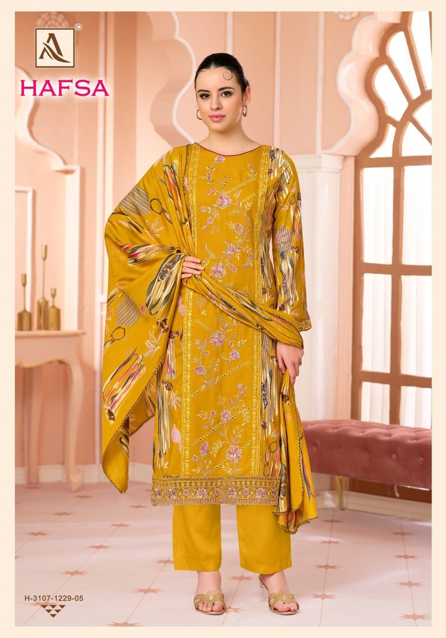 ALOK SUIT | HAFSA | Premium Viscose Designer Collection