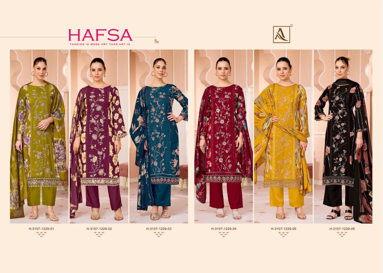 ALOK SUIT | HAFSA | Premium Viscose Designer Collection
