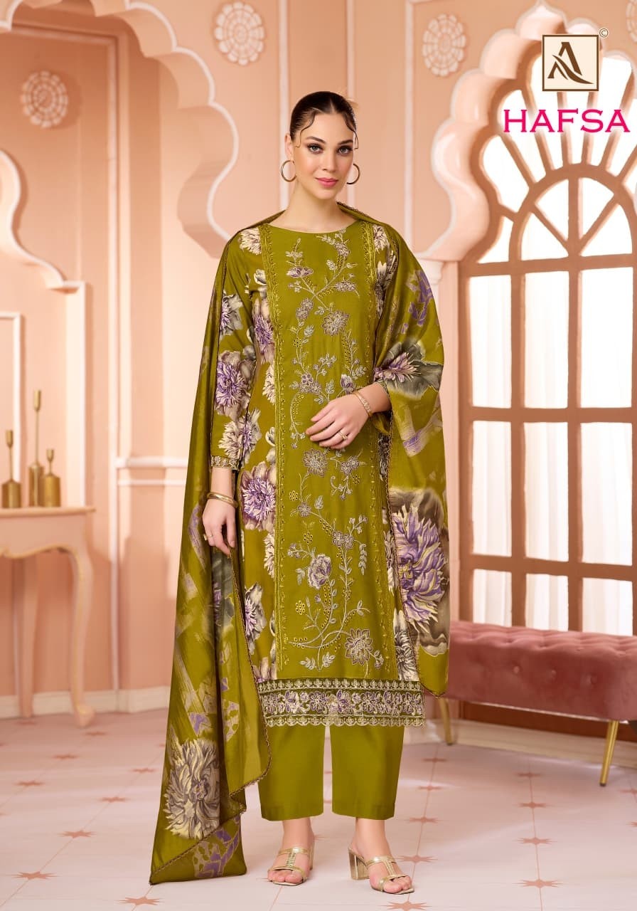 ALOK SUIT | HAFSA | Premium Viscose Designer Collection