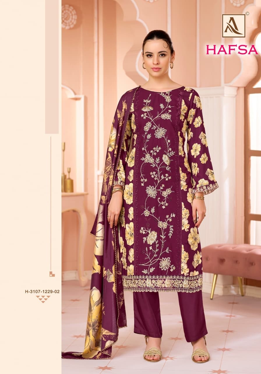 ALOK SUIT | HAFSA | Premium Viscose Designer Collection