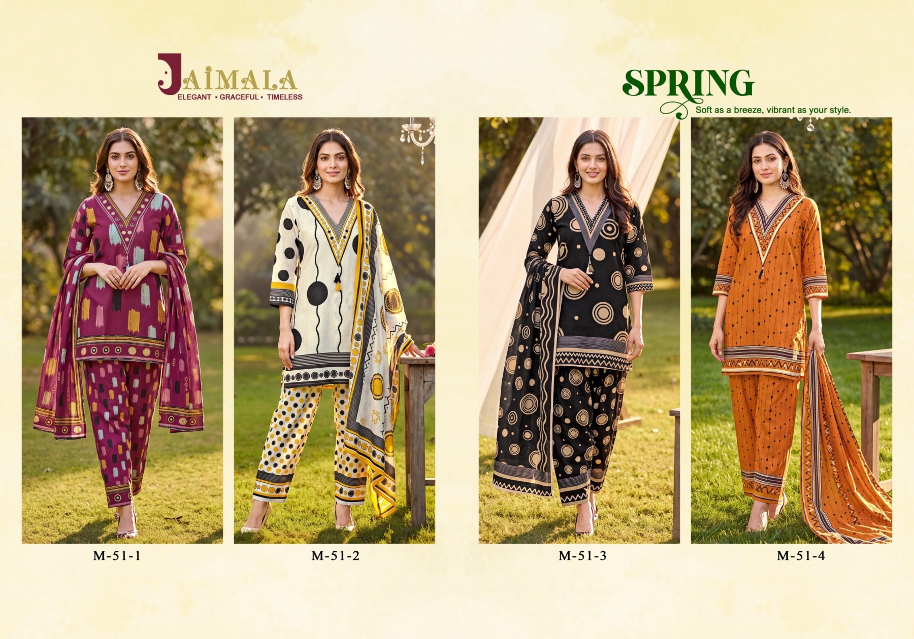 JAIMALA | SPRING | Premium Maslin Readymade Collection