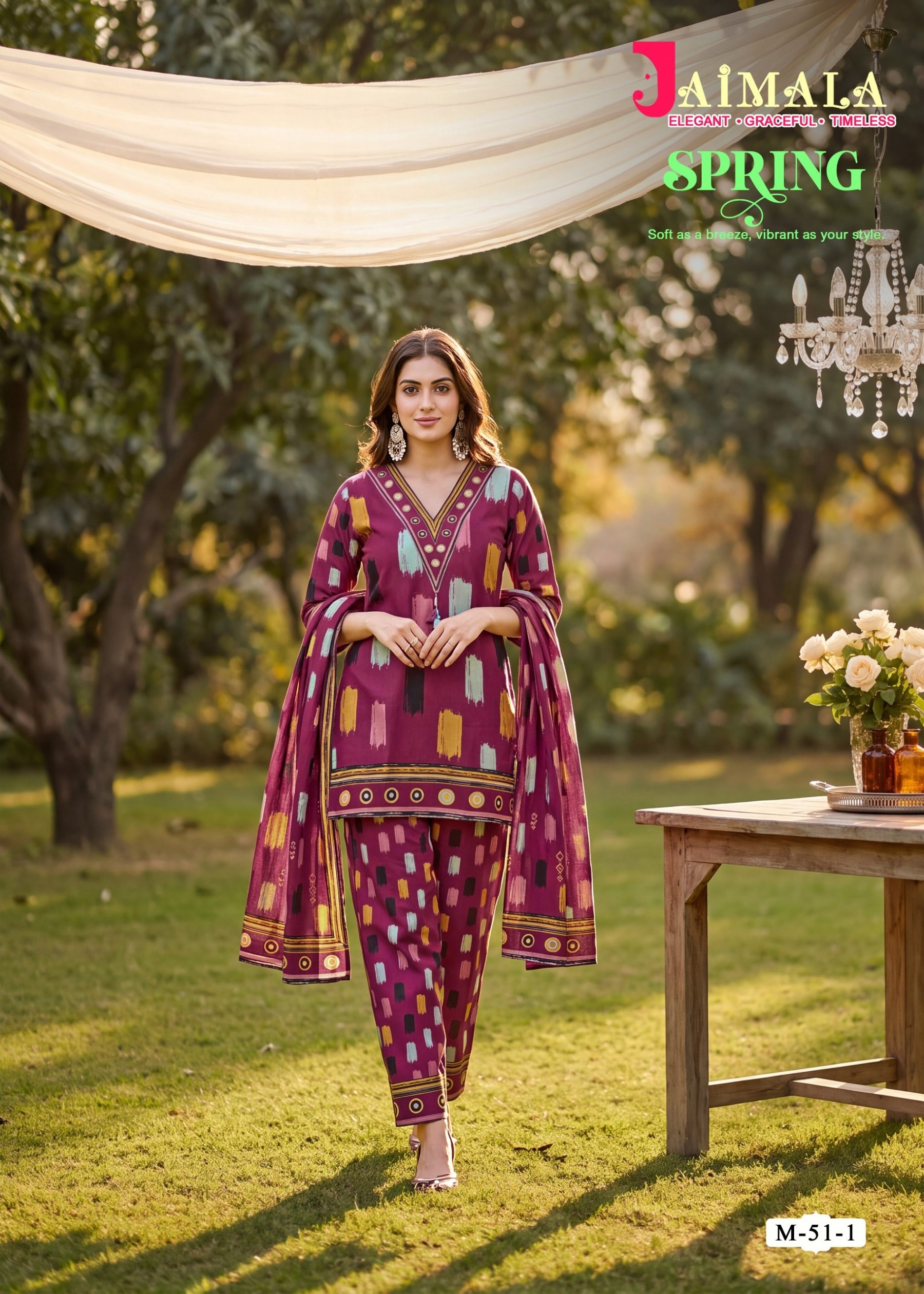 JAIMALA | SPRING | Premium Maslin Readymade Collection