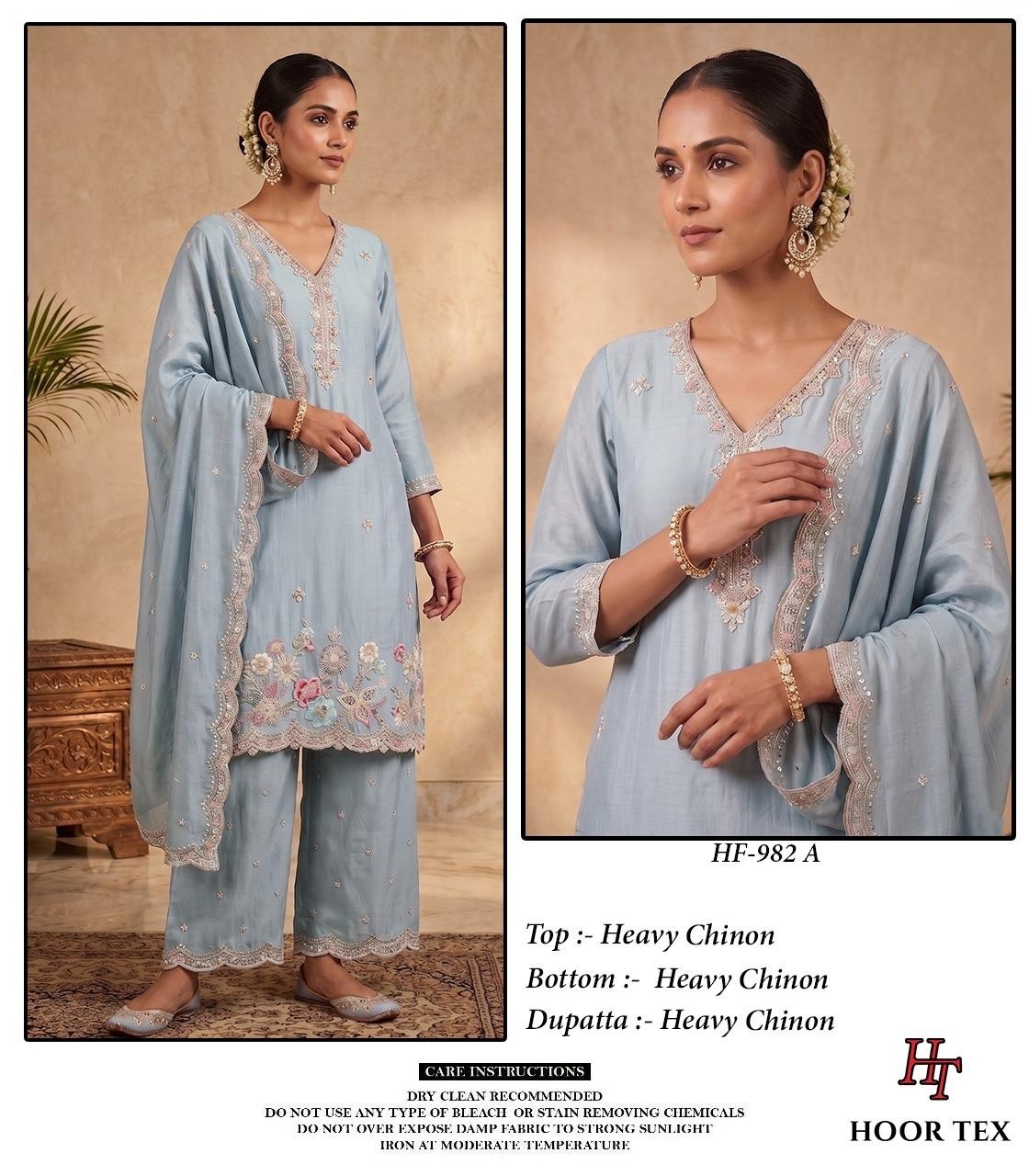 HOOR TEX | HF-982 A to D | Heavy Chinon Pakistani Collection