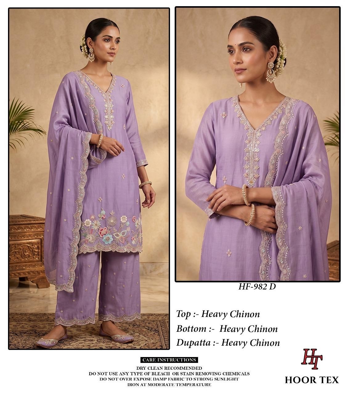 HOOR TEX | HF-982 A to D | Heavy Chinon Pakistani Collection