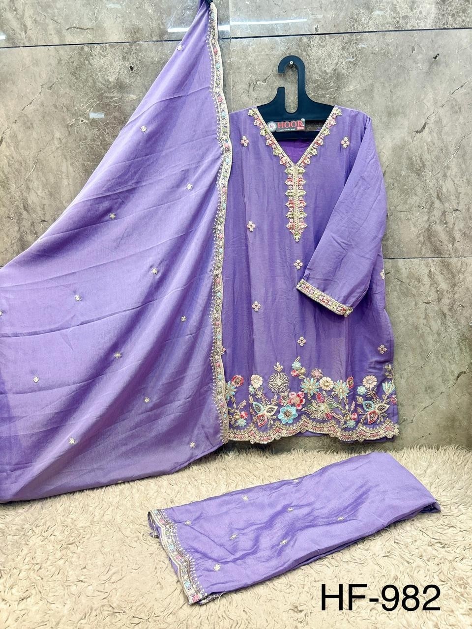 HOOR TEX | HF-982 A to D | Heavy Chinon Pakistani Collection
