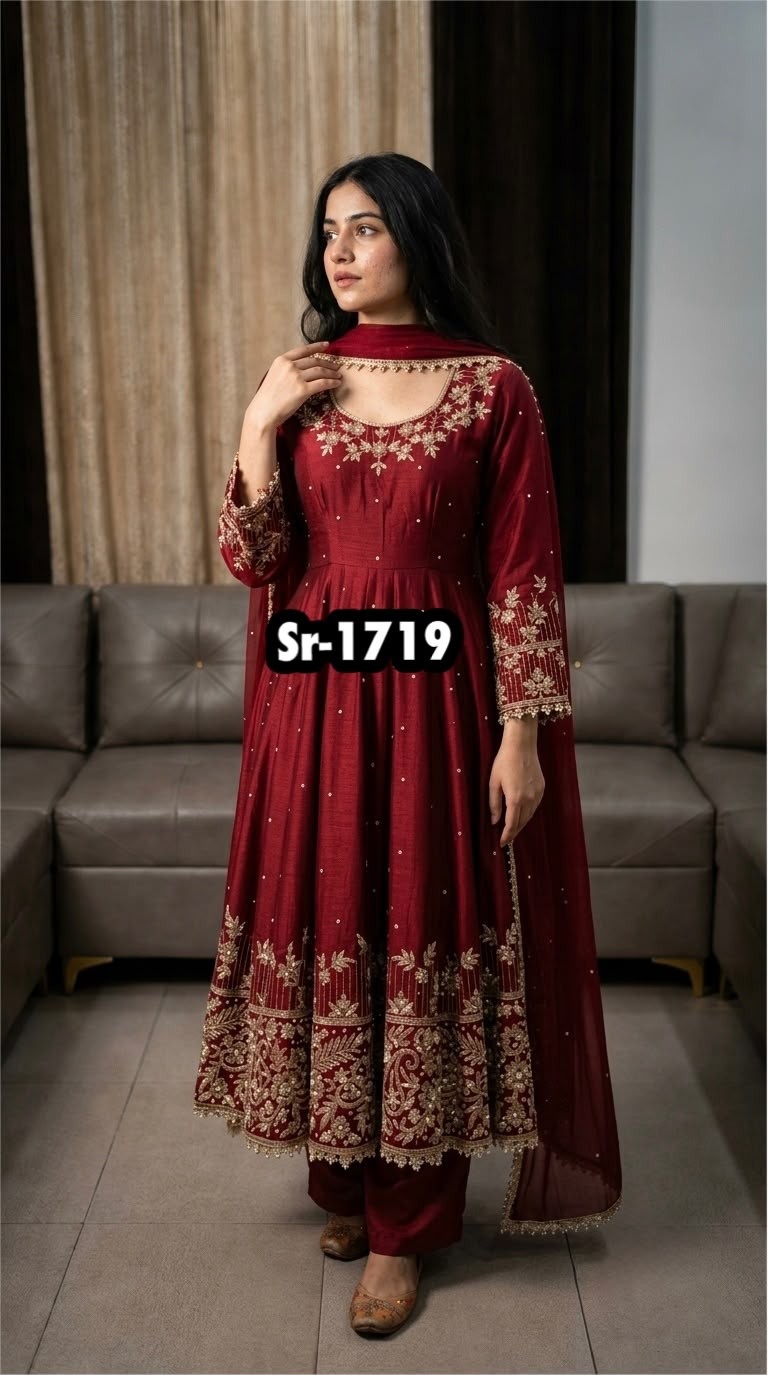 SR-1719 | Heavy Faux Georgette Designer Gown Collection