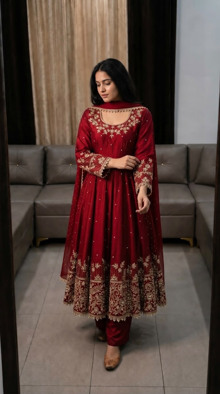 SR-1719 | Heavy Faux Georgette Designer Gown Collection