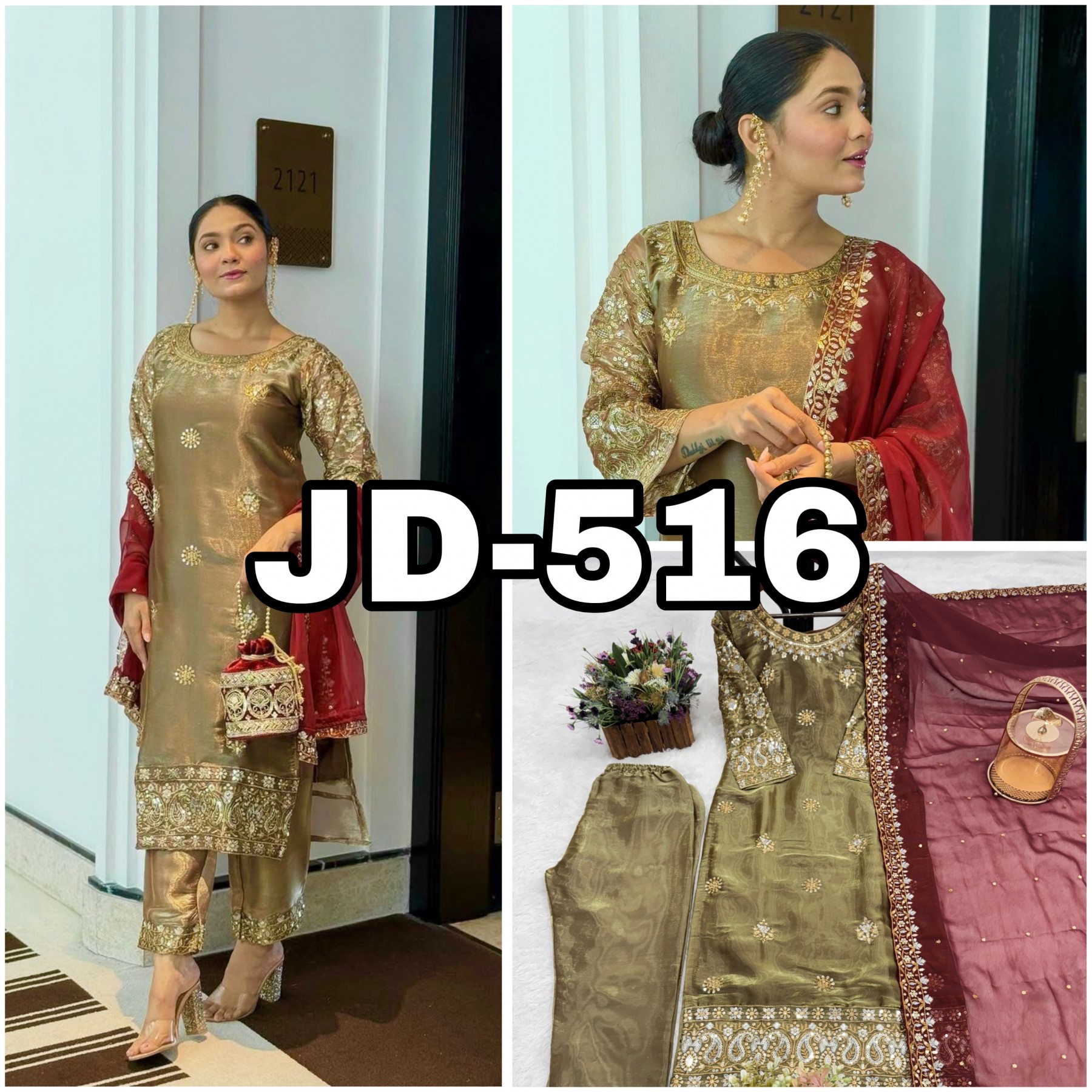 JD-516 | Heavy GMY Silk Ready-to-Wear Designer Collection