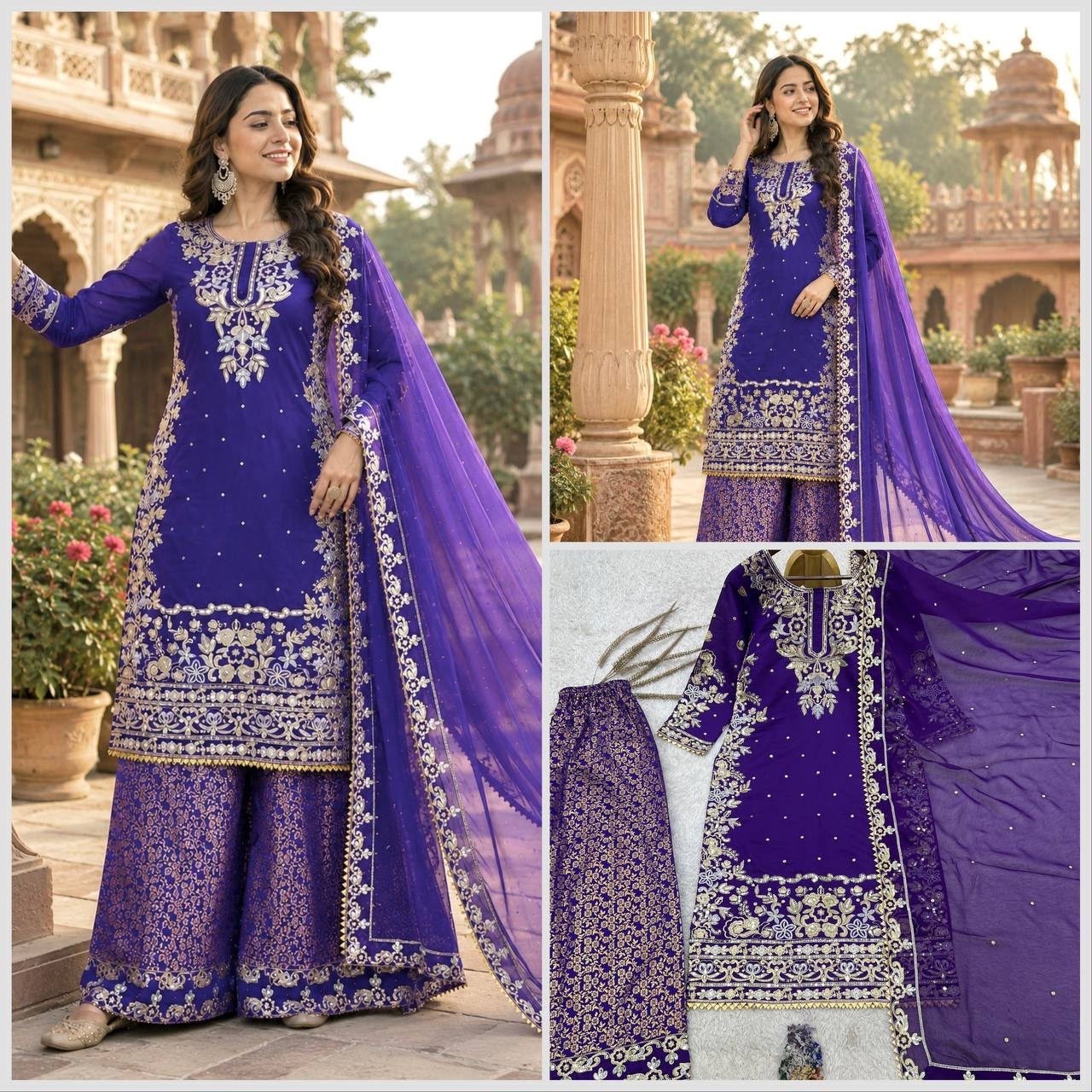 DHK-1397 | Heavy Roman Cotton Designer Palazzo Collection