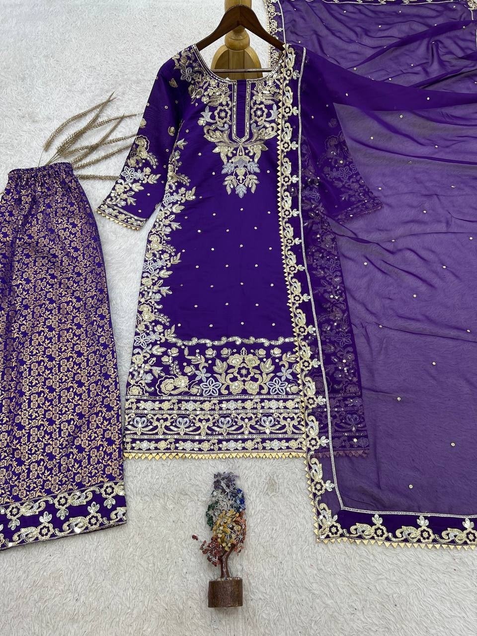 DHK-1397 | Heavy Roman Cotton Designer Palazzo Collection