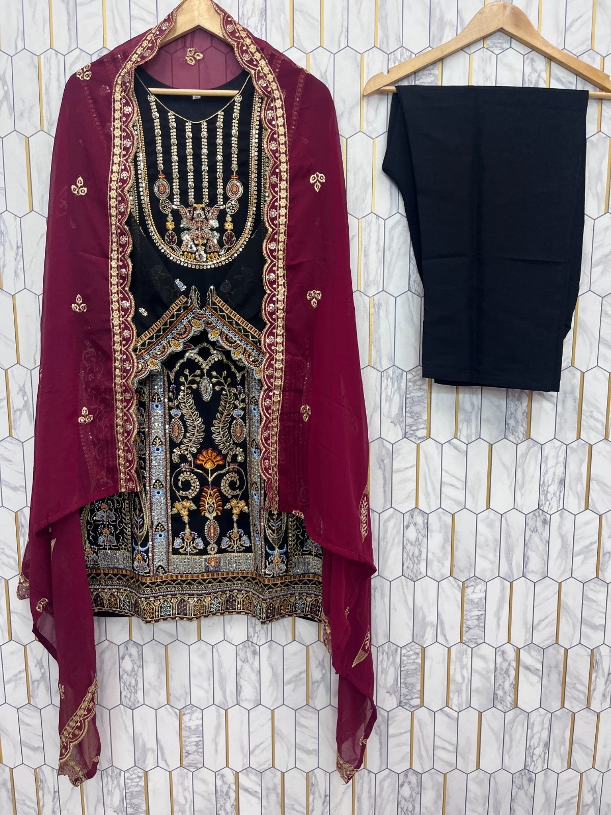 ASTHA COLLECTION | AC-7063 | Heavy Embroidery Designer Collection
