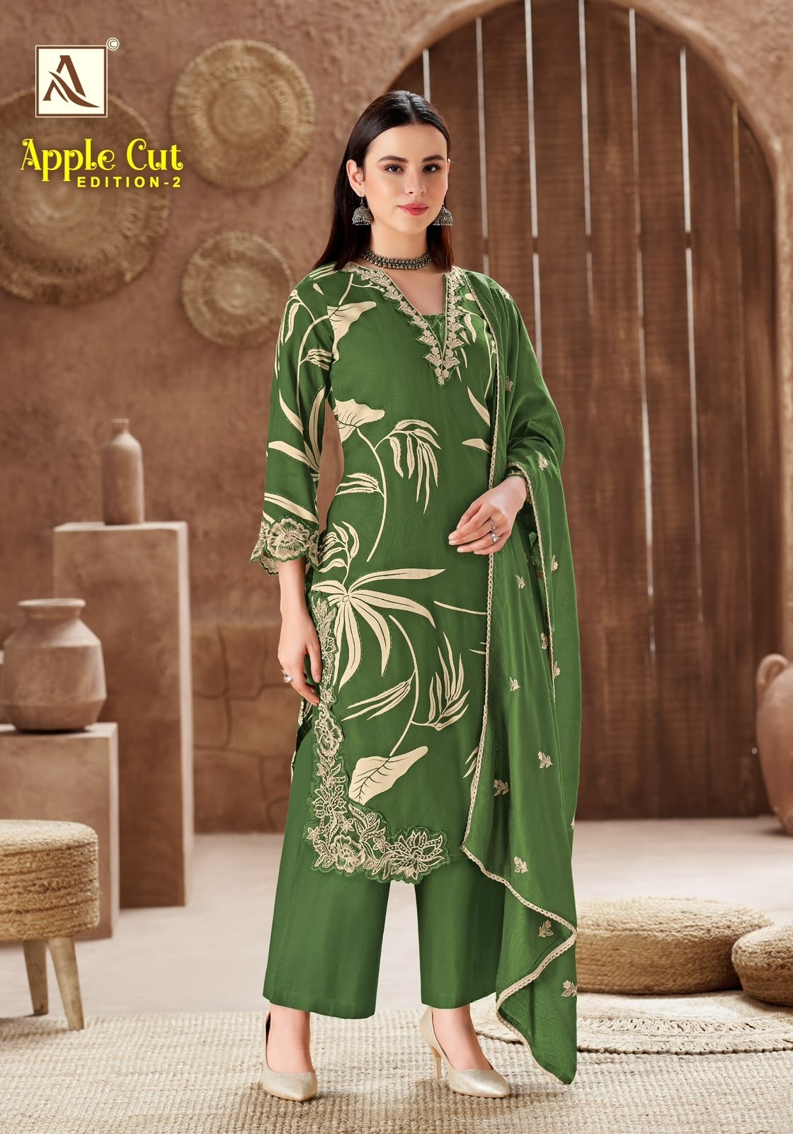 ALOK SUIT | APPLE CUT-2 | Premium Viscose Designer Collection