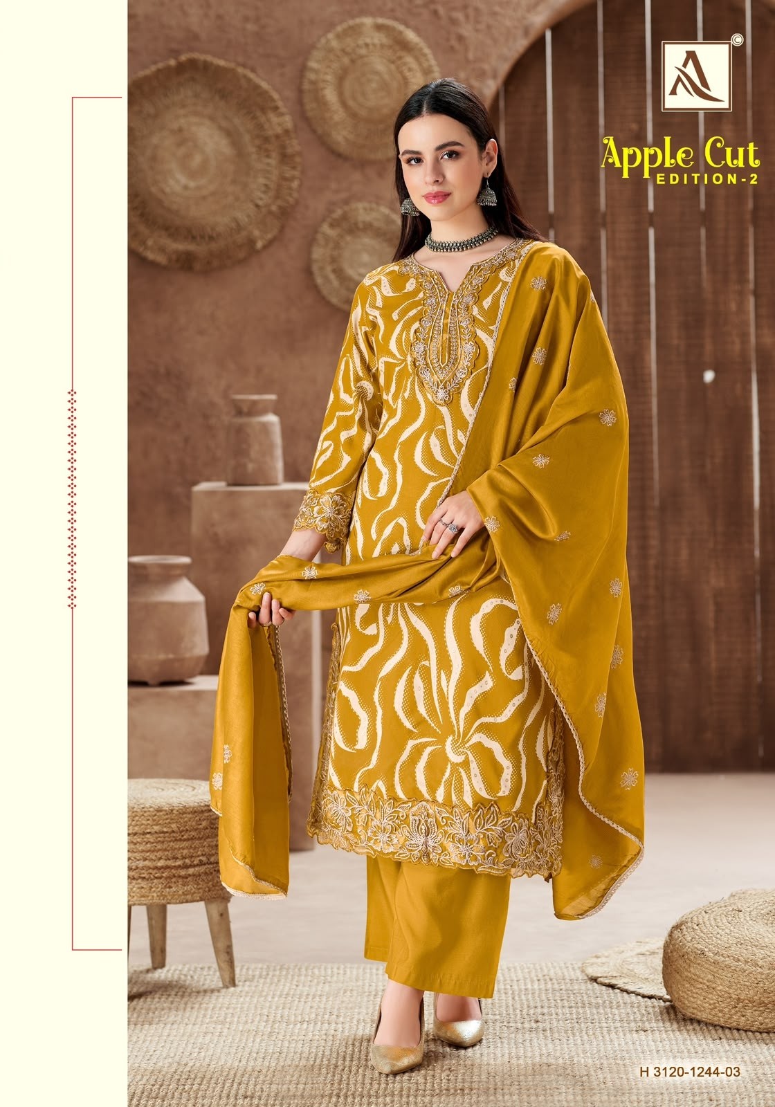 ALOK SUIT | APPLE CUT-2 | Premium Viscose Designer Collection